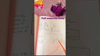 Full ambrella cut dress ✍️✍️ [upl. by Dara]