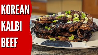 Korean Kalbi Beef Short Ribs on the Grill [upl. by Ainolopa]