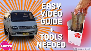 Toyota HiAce Fuel Filter Change 4WD Super Custom 1997 [upl. by River97]