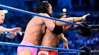 Yoshi Tatsu vs Damien Sandow SmackDown May 18 2012 [upl. by Adnesor]