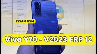 FRP 2022 Vivo Y70  V2023 Bypass google account Android 12 [upl. by Llerrom670]