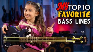 My TOP 10 Favorite BASS LINES  Part 1 [upl. by Vershen]