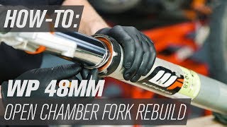 How To Rebuild Fork Seals on WP Open Chamber Forks with Spring Preload Adjuster [upl. by Ydoc]