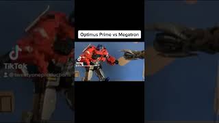 Optimus Prime vs Megatron Stop Motion [upl. by Alinna]