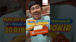 Checkout Murah di ShopeeFood  Makan puas mulai 20RB sudah termasuk ongkir [upl. by Ainoyek]