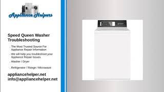 Speed Queen Washer Troubleshooting [upl. by Chamberlain426]