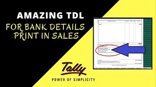 Print Bank Detail  Old and New Tally in Sales Invoice 2 Method by Tech Guru Plus [upl. by Matthias]