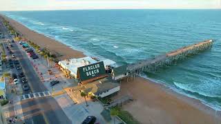 Flagler Beach Florida  4K Drone Video [upl. by Drahser]