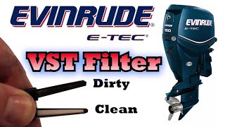 Evinrude ETEC VST Filter Maintenance  3 Year 300 Hour Service [upl. by Akem]