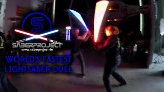 Worlds fastest lightsaber duel  by Saberproject [upl. by Sailesh895]