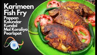 Fish Fry  Karimeen Fry  Indian Fried Fish  Spicy Fried Fish [upl. by Attaynik]