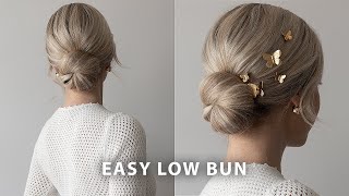 Easy Low Bun Tutorial 🦋✨ [upl. by Melisandra370]