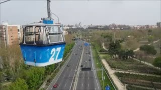 Madrid Cable Car Ride  Teleférico de Madrid [upl. by Ynahpit919]