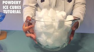 ASMR POWDERY ICE CUBES TUTORIAL [upl. by Ahcrop]