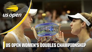 Gabriela Dabrowski amp Erin Routliffe win their FIRST DOUBLES MAJOR TITLE 🏆  2023 US Open [upl. by Eiroj965]