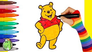 How to draw Winnie The Pooh  Drawings for Kids [upl. by Hastings]