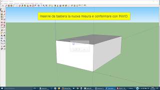 16 SketchUp  Ridimensionare con misure precise strumento Misura [upl. by Yrtsed]