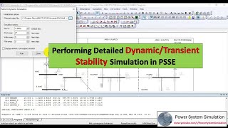 PSSE Tutorial 8  Dynamic Stability in PSSE  Transient Stability in PSSE  Stability Studies [upl. by Ena]