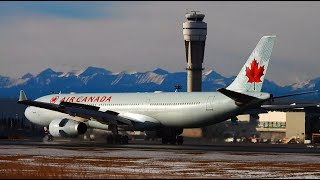 18 STUNNING ARRIVALS on Rwy17L and MORE at Calgary International Airport [upl. by Rednijar]