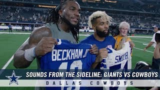 Sounds From The Sideline New York Giants vs Dallas Cowboys  Dallas Cowboys 2018 [upl. by Shani]