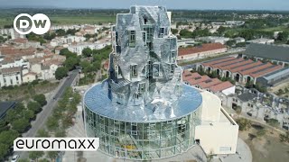 Frank Gehry Designed 56Meter Aluminium Luma Arles Tower In France [upl. by Egreog]