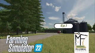 MN Millennial Farmer  Farming Simulator 22  Ep1  Farm Fields Need a Little Work [upl. by Jarl962]