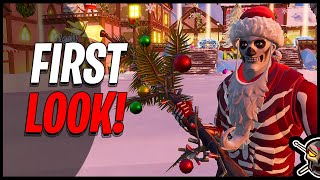 YULE TROOPER and BRANCH BASHER First Look Fortnite Battle Royale [upl. by Rockey]