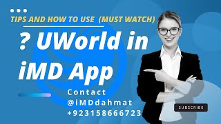 iMD App interface Features Guide to use UWorld and other QBanks Subscribe by contacting iMDrahmat [upl. by Merla]