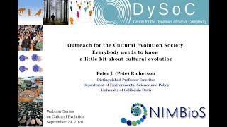 Outreach for the Cultural Evol Soc Everybody needs to know a little bit about cultural evolution [upl. by Anelhtak]