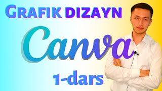 Canva 1dars  Grafik dizayn  post yasash [upl. by Ibur]