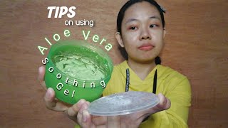 TIPS ON USING LUXE ORGANIX ALOE VERA SOOTHING GEL  Sheena Colendres [upl. by Amberly326]