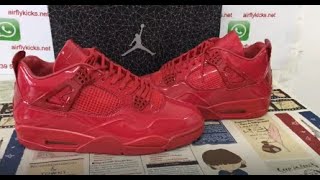 Air Jordan 4 Retro 11Lab4 Red Unboxing amp Detailed Review [upl. by Salohci]