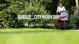 Lastenrat Babboe City Mountain Cargobike im Test [upl. by Linzy417]