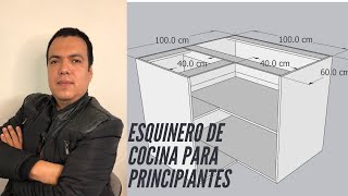 Cómo hacer un esquinero de cocina Principiantes [upl. by Gentry306]