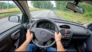 2006 Opel Corsa C 10 60 HP0100 POV Test Drive 1790 Joe Black [upl. by Atisusej]