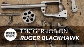 Trigger Job on Ruger Blackhawk I Gunsmithing [upl. by Caressa188]