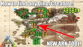 ARK  How to find out where any creaturedino spawns using this new ARK TOOL  WORKS ON ALL MAPS [upl. by Eraste]