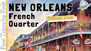 French Quarter New Orleans  Virtual Walking Tour [upl. by Alphonsine]