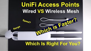 UniFi Access Point Wired vs Wireless Mesh  Is there a difference [upl. by Phil]