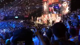 Floyd Mayweather vs manny pacquiao full weigh in and face off  esnews boxing [upl. by Rider189]