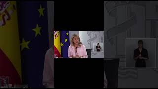 😂La evidente elocuencia de una vicepresidenta de España😂yolandadíaz elocuencia ejemplo [upl. by Weasner621]