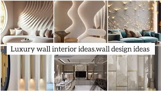 Luxury interior wall ideas living room wall interior ideas [upl. by Irahk]