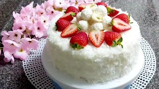 Raffaello cake recipe [upl. by Ahsiela]