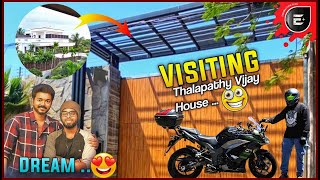 Finally Went To Thalapathy Vijays House In Our Superbike 😍  NInja 1000 SX  Enowaytion Plus [upl. by Derry107]