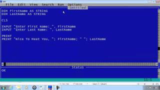 QBasic Tutorial 6  User Input  QB64 [upl. by Gabbert130]