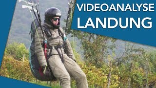 Videoanalyse Landetraining Kommentar  Paragliding lernen  Flugschule Hirondelle Weinheim [upl. by Eugenie]