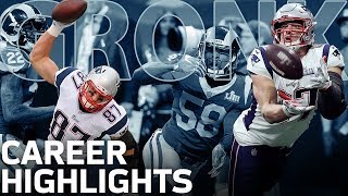 Rob Gronkowskis POWERFUL Career Highlights  NFL Legends [upl. by Sila]