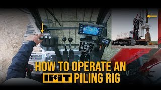 Piling Rig Operation  How to operate a Piling Rig in Bored Pile Method [upl. by Nnaesor]