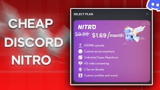 How to get CHEAP Discord Nitro  Cheapest Discord Nitro amp Boosts [upl. by Latricia]