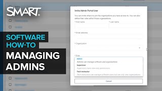 Managing administrators in the SMART Admin Portal 2020 [upl. by Adnihc]